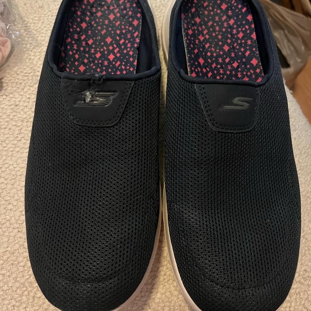Skechers Navy Slip-On Sneakers
